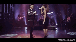 The Weeknd And Ariana Spinning GIF