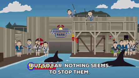 The Whale Attack GIF