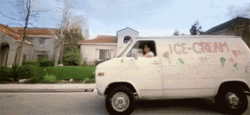The White Ice Cream Van GIF