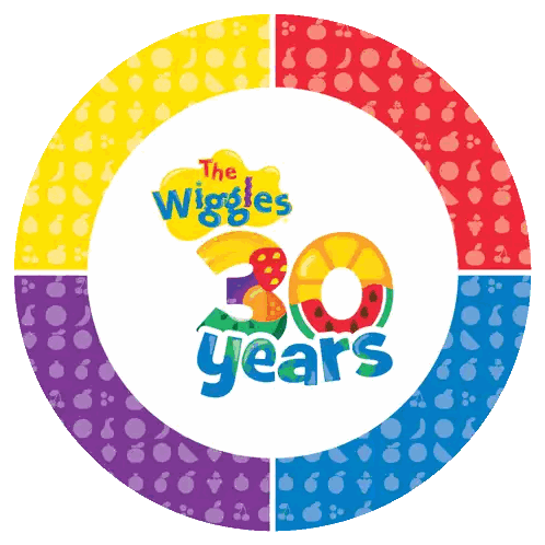 The Wiggles 30 Years Colorful Circle Sticker