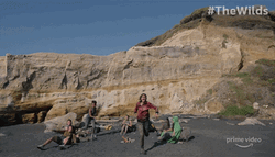 The Wilds Characters Cast Away Calling For Help GIF