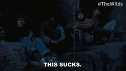 The Wilds Guys In Cave Cast Away GIF