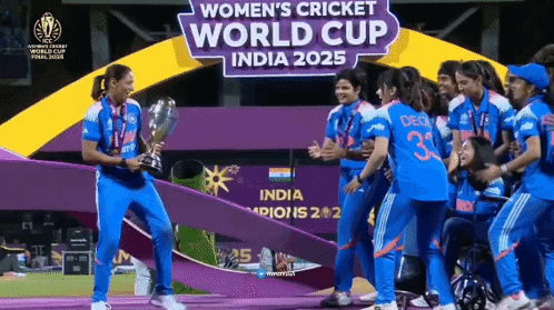 The Women 'S Cricket World Cup Is Being Held In India In The Year 2025 GIF