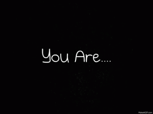 Beautiful Word On Black Background GIF