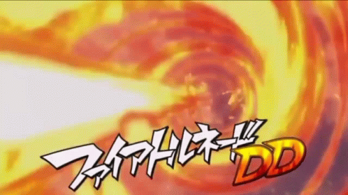 The Word Dd That Is On A Yellow And Red Background GIF