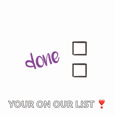 The Word Done Is Next To A Check Box GIF