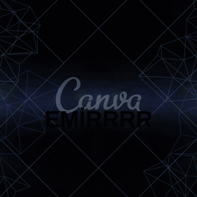 The Word Emirrr Is On A Black Background GIF