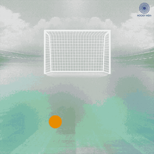 The Word Goal Is On A Blue Background GIF