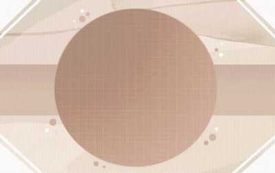 The Word Kitty Is Written In A Circle On A Beige Background GIF