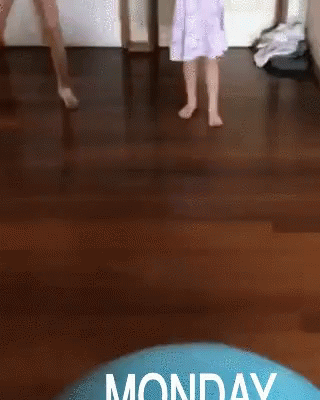 The Word Monday Is On A Blue Item GIF