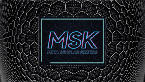The Word Msk Is Displayed On A Black Background GIF
