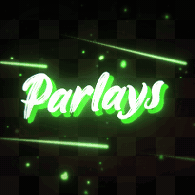The Word Parlays Is Glowing In Green On A Black Background GIF