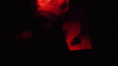 The Word Potatoes Is Displayed In Red Letters On A Black Background GIF