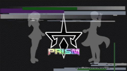 The Word Prism Is On The Black Background GIF