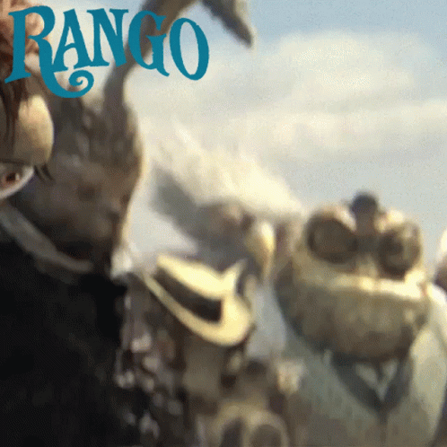 The Word Rango That Is On A Drawing GIF