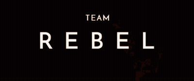 The Word Rebel That Is On A Fire Background GIF