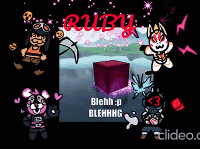 The Word Ruby That Is On A Screen GIF
