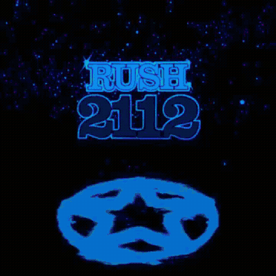 The Word Rush Is On A Black Background With A Green Star GIF