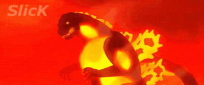The Word Slick Is On The Orange Background GIF