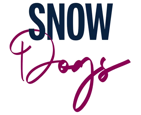 The Word Snow Is On A White Background With A Purple Border Sticker