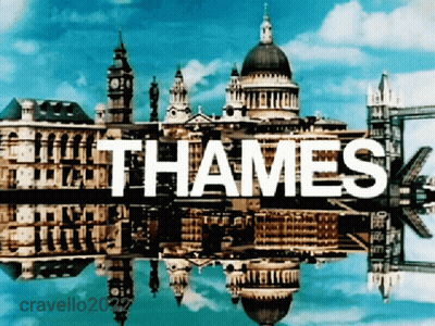 The Word Thames Is On A Picture Of A City Skyline GIF