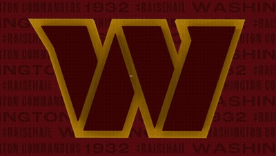 The Word Touchdown Is On A Red And Gold Background GIF
