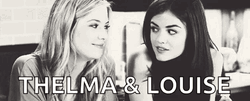 Thelma And Louise Black In White GIF