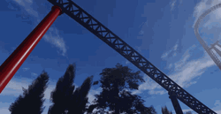 Theme Park Tall Roller Coaster