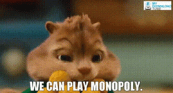 Theodore Chipmunks Wants To Play Monopoly GIF