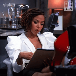 Therapist Andrea Barnes Reading Notes GIF