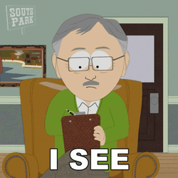 Therapist From South Park Writing Notes GIF