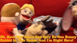 There Can Be Only One Bunny Rabbit GIF