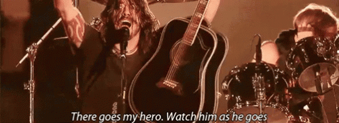 There Goes My Hero Dave Grohl GIF