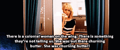 There Is A Colonial Woman On The Wing. There Is Something They 'Re Not Telling Us GIF