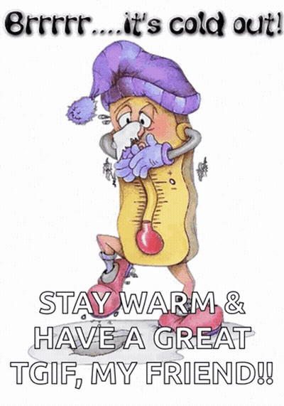 Thermometer Saying It's Cold Out GIF