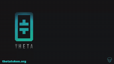 Theta Token Logo With Skull GIF