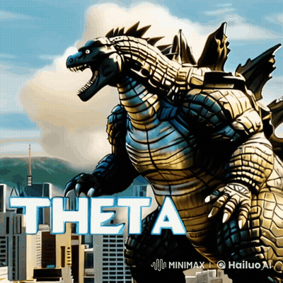 Theta Token Monster Logo GIF