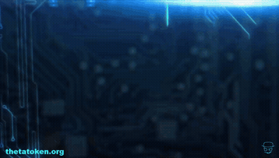 Theta Token Monster Logo GIF