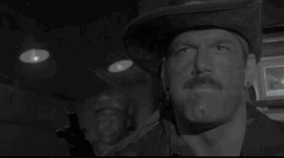They Makin A Monster In East Lansing Black And White Photo GIF