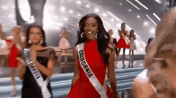 They Missed Miss USA Walk GIF