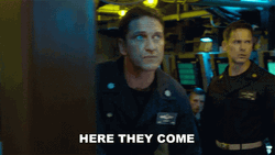 Theyre Here Gerard Butler GIF
