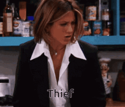 Thief Rachel Greene Shocked Friends GIF