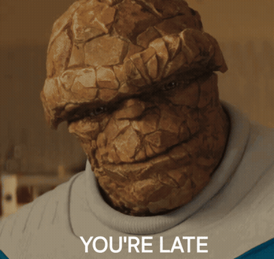 Thing Face Saying You're Late GIF