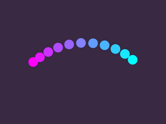 Things That Bounce Gradient Color Ball GIF
