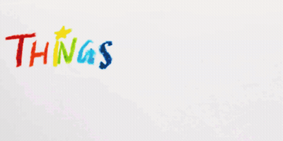 Things Will Work Out Rainbow Text GIF