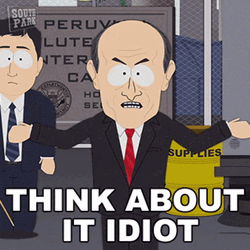 Think About It Idiot  GIF