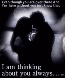 Thinking About You Black And White Couple GIF