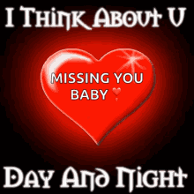 Thinking About You Day And Night Shining Heart GIF