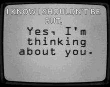 Thinking About You Glitching Television Screen GIF