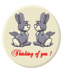 Thinking About You Kissing Bunnies Animation GIF